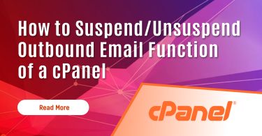 How to Suspend/Unsuspend Outbound Email Function of a cPanel
